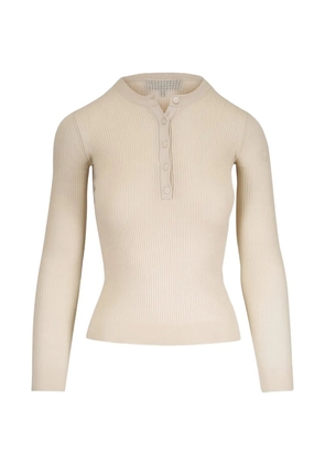 Nili Lotan Bijoux ribbed-knit top - Neutrals
