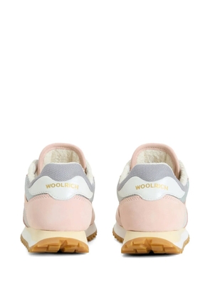 Woolrich leather suede gravel sneakers - Pink