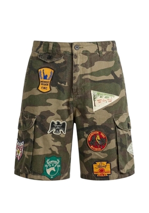 FOUND patchwork cargo shorts - Green