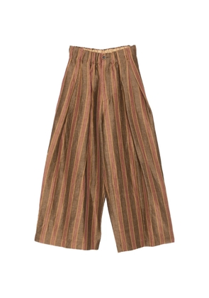 Uma Wang Poetic striped palazzo pants - Brown