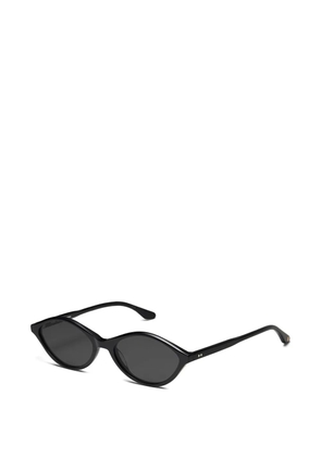 Peter And May Tropiques oval-frame sunglasses - Black