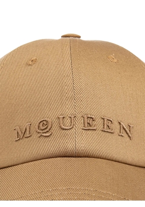 Alexander McQueen embroidered baseball cap - Neutrals