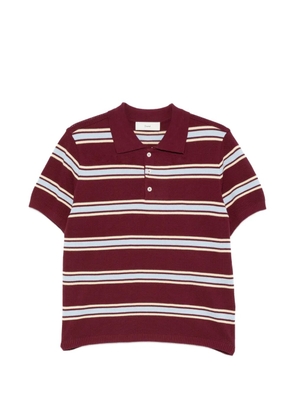 DUNST striped polo shirt - Red