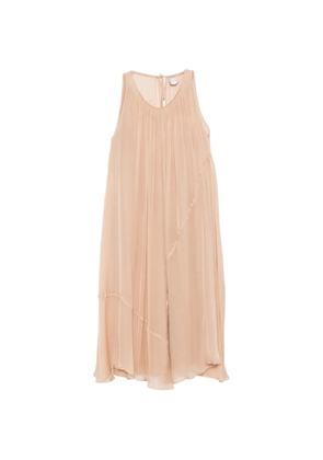 Alysi gathered panel dress - Neutrals