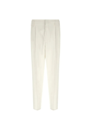 Brunello Cucinelli pleat cotton trousers - Neutrals