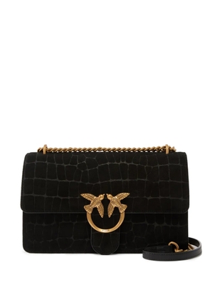 PINKO medium Love One chain leather crossbody bag - Black