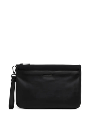 Trussardi zip-fastening wash bag - Black