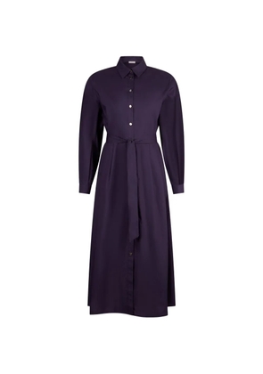 LIU JO poplin midi shirt dress - Purple