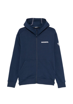 Rossignol logo full-zip hoodie - Blue