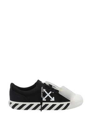 Off-White Vulcanized Undercut logo-striped sneakers - Black