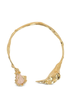 Chloé Bijoux stone pendant necklace - Gold