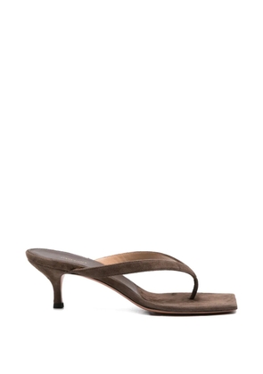 Castagna Clarice suede sandals - Brown