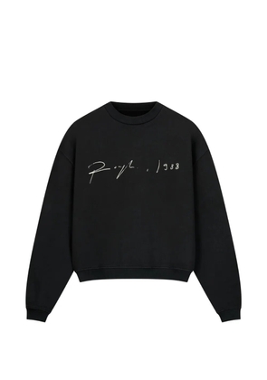 ROUGH. print sweatshirt - Black