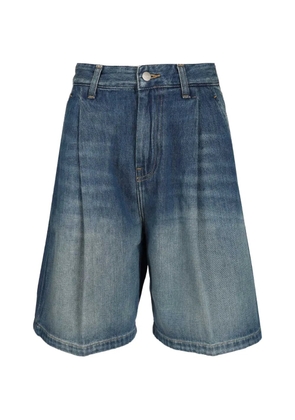 Carhartt WIP Alta denim-pleated shorts - Blue
