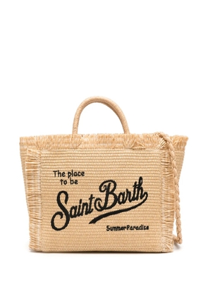 MC2 Saint Barth Colette fringed beach bag - Neutrals