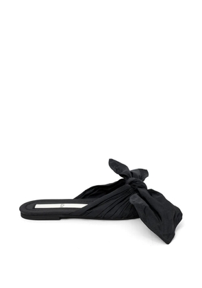 Nº21 bow flat sandals - Black