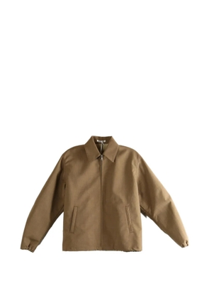 Auralee zip collar jacket - Brown
