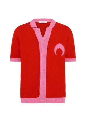 Marine Serre crochet moon cardigan - Red