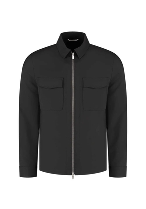 Marco Pescarolo flap-pocket zip overshirt - Black