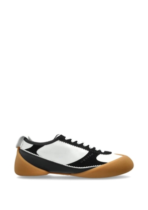Alexander McQueen leather panelled sneakers - White