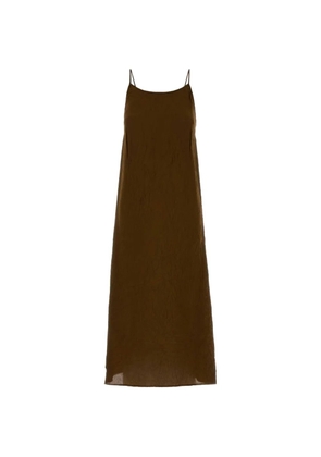 Uma Wang mud jersey anaya dress - Brown