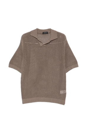 Tagliatore knitted short-sleeve T-shirt - Brown