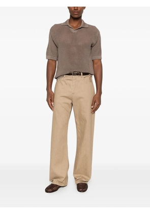 Tagliatore knitted short-sleeve T-shirt - Brown