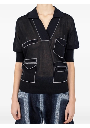 Kiko Kostadinov Kreiner polo shirt - Black