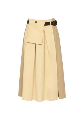 Sea Andrea pleated belted skirt - Neutrals