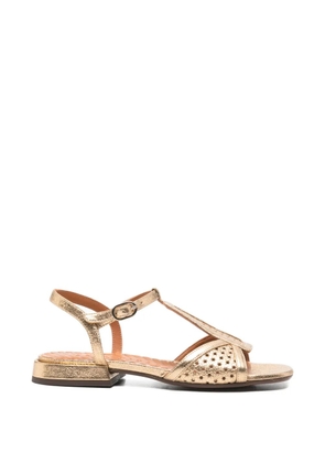 Chie Mihara perforated tuchica sandals - Gold