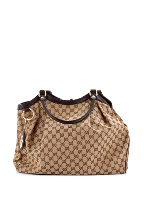 Gucci Pre-Owned Sukey GG Canvas with Leather Large tote bag - Brown