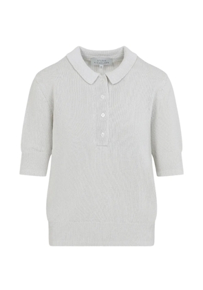 Studio Nicholson ribbed-knit polo shirt - Grey