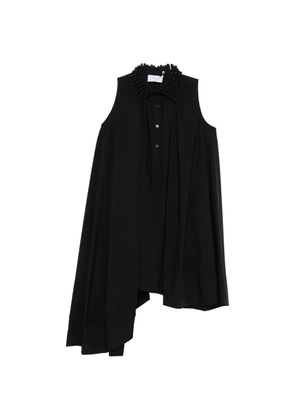 Isabelle Blanche beaded asymmetric mini dress - Black