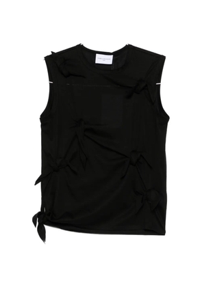 Isabelle Blanche knot-detail top - Black