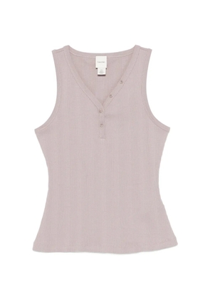 Calvin Klein button ribbed tank top - Purple