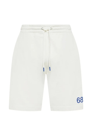 Sun68 drawstring embroidered shorts - Neutrals
