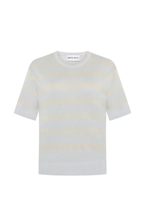 Emiliano Rinaldi striped short-sleeved T-shirt - Grey