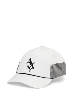 Armani Exchange logo baseball cap - White