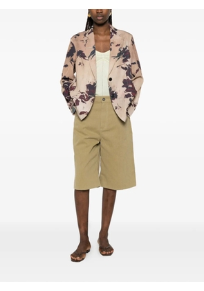 SISSIOTTO floral single-breasted jacket - Neutrals