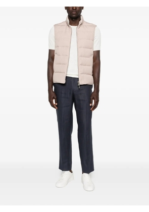 Eleventy reversible quilted gilet - Neutrals