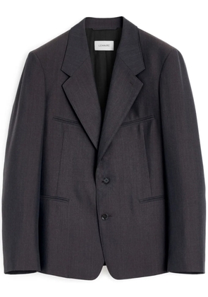 LEMAIRE mélange-twill single-breasted blazer - Grey