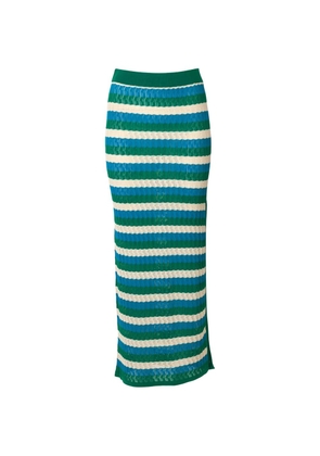 Dodo Bar Or June striped maxi skirt - Green