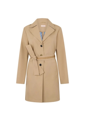 LIU JO classic-lapel belted trench coat - Neutrals