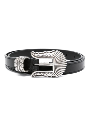 Kate Cate Thin Kim leather belt - Black