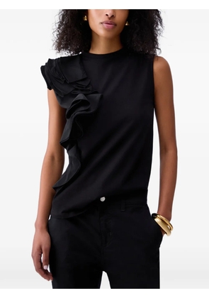 LIU JO ruffled sleeveless top - Black