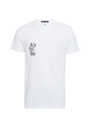 Black Score graphic-print T-shirt - White