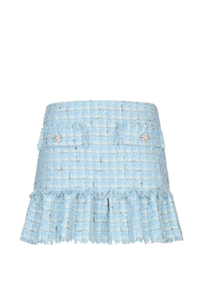 LIU JO ruffled mini skirt - Blue