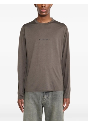 Portal long-sleeve T-shirt - Brown