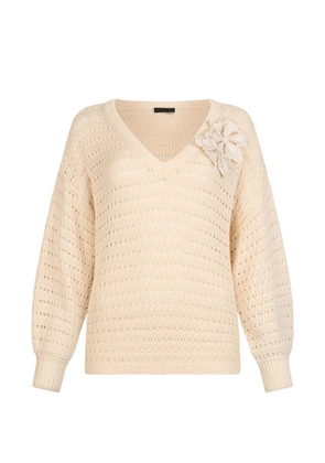 LIU JO V-neck sweater - Neutrals