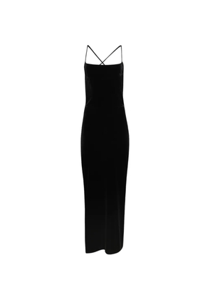 VETEMENTS Pantadress spaghetti-strap maxi dress - Black
